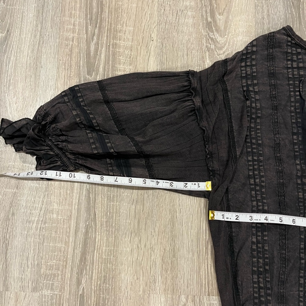 Free People Black Long Sleeve Top - Picture 6 of 7